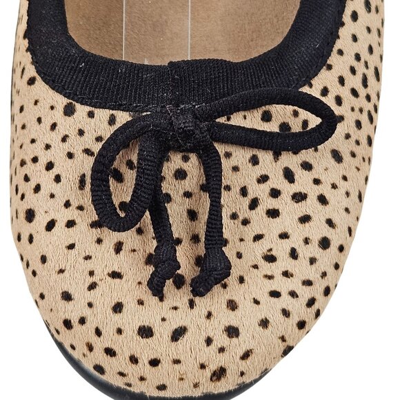 Aerosoles Ballet Flats Womens Size 8 Leopard Print Bow Slip On Comfort Shoes - Picture 5 of 9